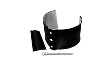 Хомут трубы метал. на камень GL ПВХ черный (RAL 9005)