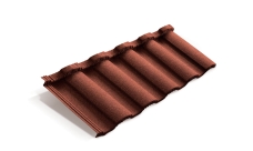 Лист композитной черепицы Metrotile MetroRoman красный