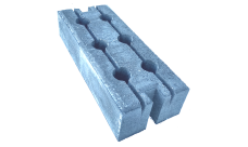 Основание бетонное с отверстиями для трубы 51 мм