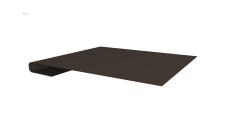 Планка завершающая Grand Line 0,45 Drap-double TX RR 32 темно-коричневый (2м)