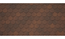 Черепица гибкая Tegola Assisi marrone 434 (коричневый)