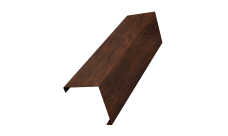 Декоративная накладка на столб универсальная угловая 80х80 для забора жалюзи 0,45 Print-Double Premium Cherry Wood Dark F (1,8м)
