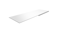 Планка финишная 48х25 Grand Line 0,45 PE-Double с пленкой RAL 9003 сигнальный белый (2м)