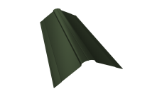 Планка конька фигурного 150x150 0,5 Satin Matt TX RAL 6020 хромовая зелень (2м)