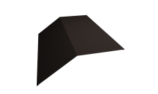 Планка конька плоского 190х190 0,5 Velur X RR 32 темно-коричневый (2м)