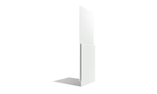 Планка приемная оконная 0,45 PE с пленкой RAL 9003 сигнальный белый (2м)