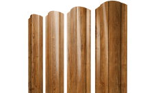 Штакетник Круглый фигурный 0,45 Print Elite Golden Wood TwinColor