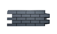 Фасадная панель Grand Line Клинкерный кирпич Design графит со швом RAL 9005