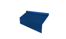 Ламель забора жалюзи Milan/Milan new стартовая/финишная для калиток и ворот Grand Line 0,45 PE RAL 5005 сигнальный синий