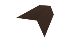 Планка карнизная широкая 100х85 0,4 PE с пленкой RAL 8017 шоколад (2м)