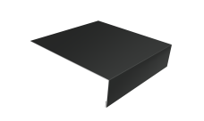 Планка лобовая/околооконная простая 190х50 0,45 Drap TX RAL 7016 антрацитово-серый (3м)