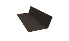 Планка примыкания 150х250 Grand Line 0,45 Drap ТХ двухсторонний RR 32 темно-коричневый (3м)