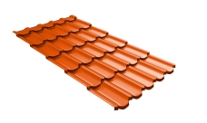 Профиль волновой "Квинта плюс3D" ("Kvinta plus3D") 0,45 PE RAL 2004 оранжевый
