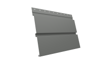 Софит металлический Квадро Брус Grand Line без перфорации 0,45 PE с пленкой RAL 7005 мышино-серый