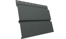 Софит металлический Квадро Брус v01 Grand Line без перфорации 0,45 PE с пленкой RAL 7005 мышино-серый