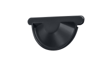 Заглушка торцевая универсальная Grand Line PE 150 мм RAL 7024 мокрый асфальт