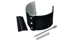 Кронштейн трубы на кирпич Grand Line PE матовый 90 мм RAL 9005 черный