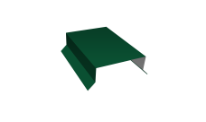Парапетная крышка прямая 125мм 0,45 PE с пленкой RAL 6005 зеленый мох (3м)