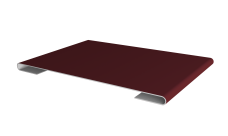 Планка стыковочная 0,5 Satin Matt RAL 3005 красное вино (2м)