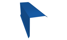 Планка торцевая 150х100 0,45 PE lite с пленкой RAL 5005 сигнальный синий (2м)