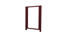 Калитка Жалюзи 2,0х1 RAL 3005 без заполнения