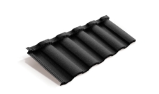 Лист композитной черепицы Metrotile MetroRoman черный