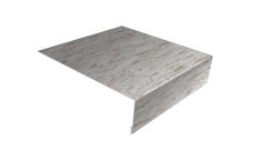 Планка лобовая/околооконная простая 190х50 0,45 Print Elite Snow Wood TwinColor (2м)