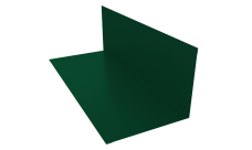 Планка примыкания 130х160 Grand Line 0,45 PE lite с пленкой RAL 6005 зеленый мох (3м)