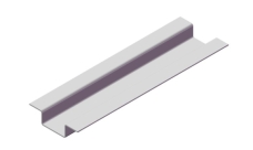 Профиль вертикальный основной П-обр. AR ВО80х20х20х1,2 КР