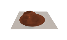 Проходной элемент MF угловой №2 (180-280мм) +185 EPDM (металлический неокрашенный фланец) терракот