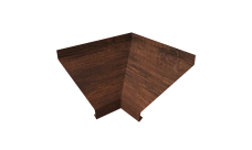 Угол отлива внутренний 100 0,45 Print Premium с пленкой Cherry Wood Dark FTC