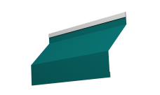 Ламель забора жалюзи Milan new 0,45 PE с пленкой RAL 5021 водная синь