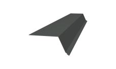 Планка капельник 100х55 Grand Line 0,45 PE с пленкой RAL 7005 мышино-серый (2м)