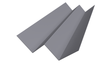 Угол внутренний фибросайдинга Slim 0,5 Satin с пленкой RAL 7004 сигнальный серый (2м)