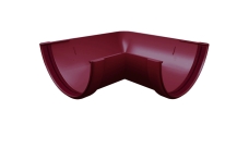 Угол желоба 90 град.Классика 120 ПВХ Grand Line бордо (RAL 3005)