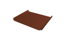 Кликфальц Pro Gofr Grand Line 0,45 Drap TX с пленкой на замках RAL 8004 терракота