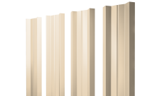 Штакетник М-образный A с прямым резом Grand Line 0,5 Satin RAL 1015 светлая слоновая кость