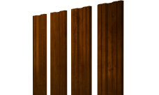 Штакетник Twin с прямым резом 0,45 Print Premium Golden Wood Intense FTC