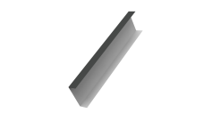 Декоративная накладка на столб универсальная 60х60 для забора жалюзи 0,5 Satin Matt TX RAL 7016 антрацитово-серый (3м)