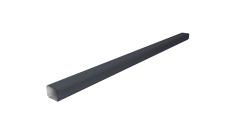 Труба гофрированная Vortex Lite Matt 76х102х3000мм RAL 7024 мокрый асфальт