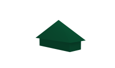 Колпак на полустолб для С20 0,5 Satin с пленкой RAL 6005 зеленый мох