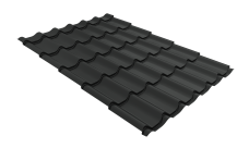 Металлочерепица Классик ("Classic") v01 0,5 Drap TX RAL 7016 антрацитово-серый