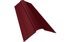 Планка конька фигурного 100х100 Grand Line 0,5 Satin Matt RAL 3005 красное вино (2м)