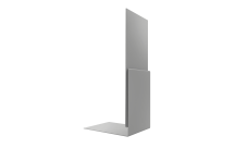 Планка приемная оконная 0,45 Drap TX RAL 7047 телегрей 4 (2м)