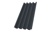 Профнастил Н75R 0,7 PE-Double RAL 7024 мокрый асфальт