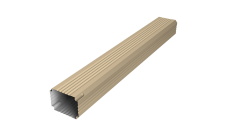 Труба гофрированная Vortex Lite 76х102х1000мм PE RAL 1014 слоновая кость