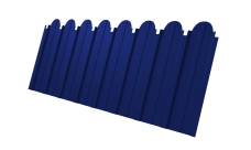 Профнастил C10A фигурный Grand Line 0,45 PE RAL 5002 ультрамариново-синий