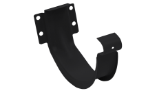 Крюк короткий Grand Line PU матовый 125 мм RAL 9005 черный