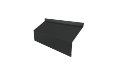 Ламель забора жалюзи Milan/Milan new стартовая/финишная для калиток и ворот Grand Line 0,5 PurPro Matt 275 RAL 7016 антрацитово-серый