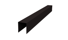 Планка опорная составная внутренняя Palermo 0,45 Drap-double TX RAL 9005 черный (2,5м)